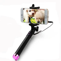 internet celebrity handheld wired selfie stick portable and expandable iphone monopod selfie stick suitable for smartphones