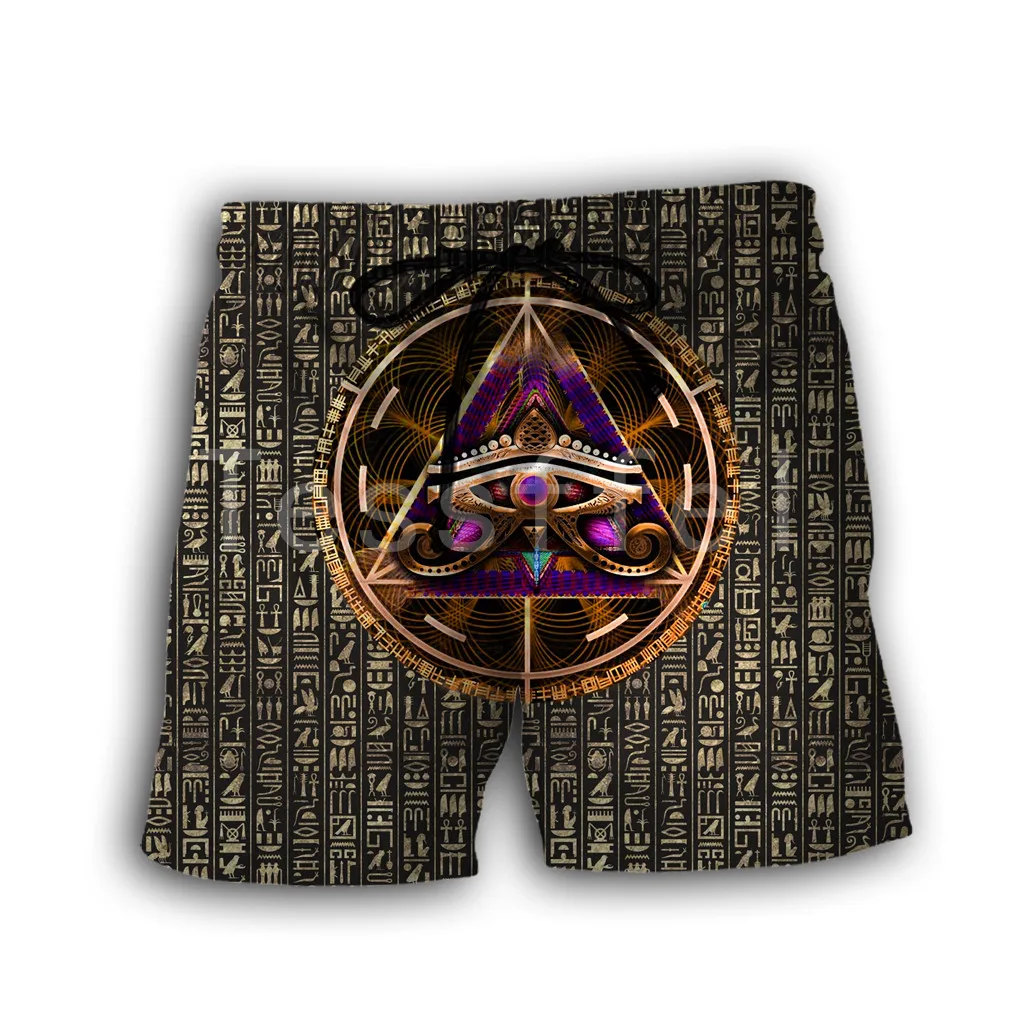 

Tessffel Egyptian Pharaoh Anubis Horus 3D Printed 2021 New Fashion Summer Casual Shorts Men/Women Harajuku Loose Beach Style-31