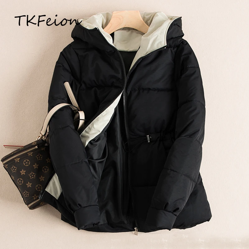 Женская пуховая куртка зимняя теплая парка с хлопковой подкладкой 2019 женские