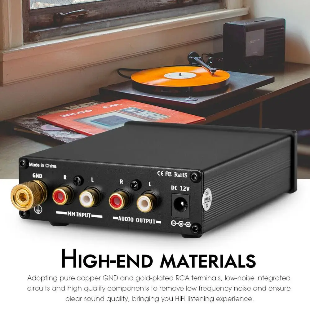 Douk Audio T3 HiFi мм Фонографический предусилитель RIAA проигрывателя усилитель