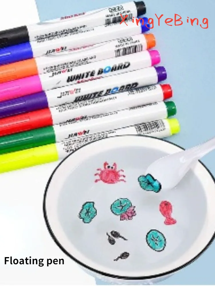 

Fun Children Floating Pen In Water Whiteboard Pen Erasable Waterborne Marker Teaching Drawing Digital Pen Color Whiteboard Pen