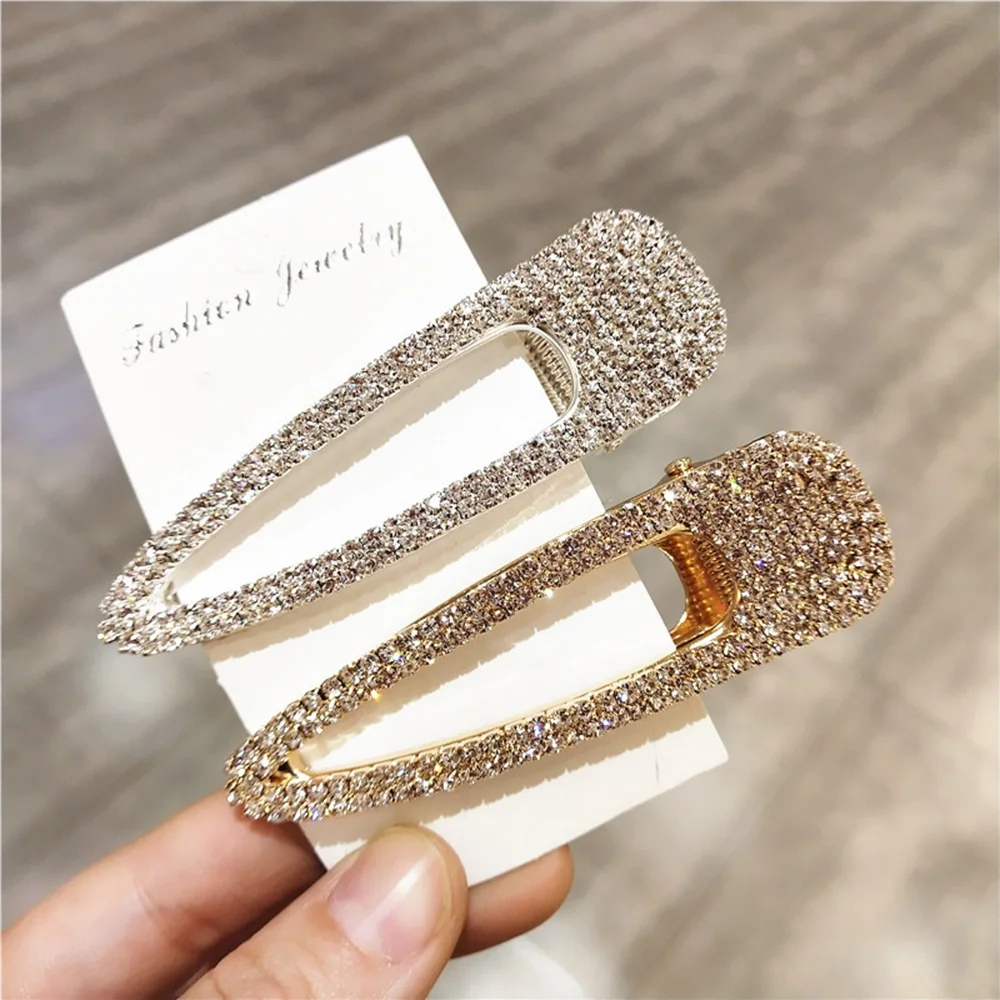 2 шт./компл. жемчужные стразы заколки для волос женщин и девочек геометрические