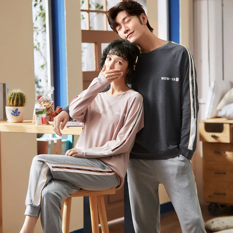 Pajama Sets Summer Short Sleeve Pants Large Size 3XL Leisure Printed Breathable Trendy Couples Korean Style Homewear Sleepwear | Женская