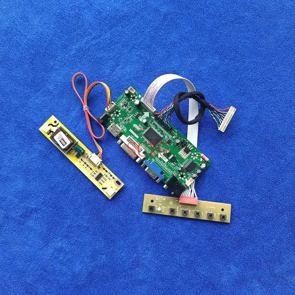 

LCD Screen VGA DVI HDMI-compatible 1366*768 DIY Kit LVDS 30-Pin Fit HT156WX1/LM156WH1/M156B1/M156XW01 M.NT68676 Drive Card 2CCFL
