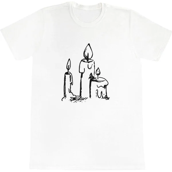 

Мужские/женские мужские хлопковые футболки burn Candles' (TA014449)