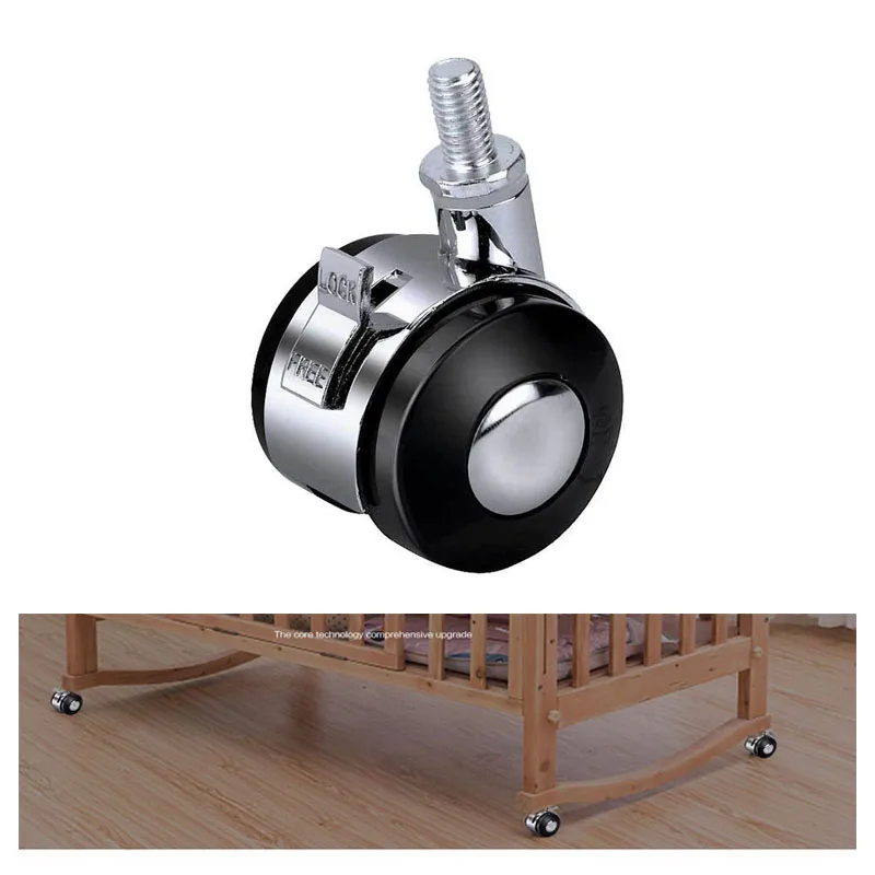 Ролик из цинкового сплава с тормозом беззвучное колесо для офисного стула