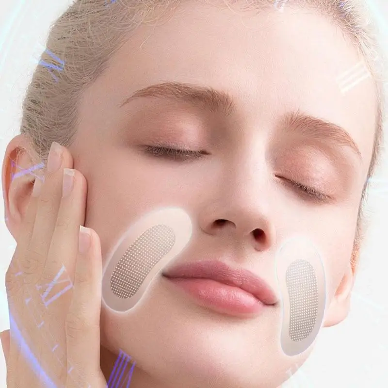 2 пары Антивозрастные наклейки для кожи лица с гиалуроновой кислотой| |