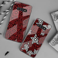 persona 5 stars phone case tempered glass for samsung s20 plus s7 s8 s9 s10 plus note 8 9 10 plus