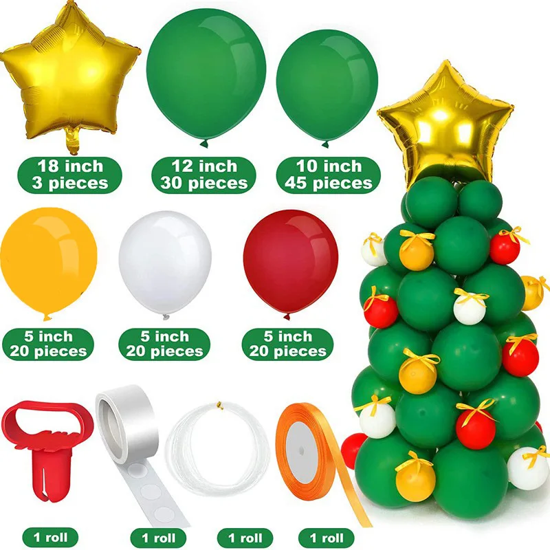 

Christmas Party Decoration Mosaic Balloons Numbers Frames Garden Arch Latex Garland Birthday Party Decor，Atmosphere Rendering