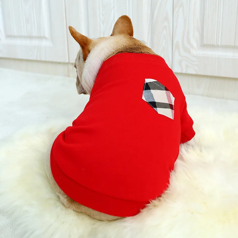 

Spring Dog Clothes for Dogs Chihuahua French Bulldog Clothes for Small Dogs Plaid Puppy Clothing Pet Dog Coat Jacket Dog Costume