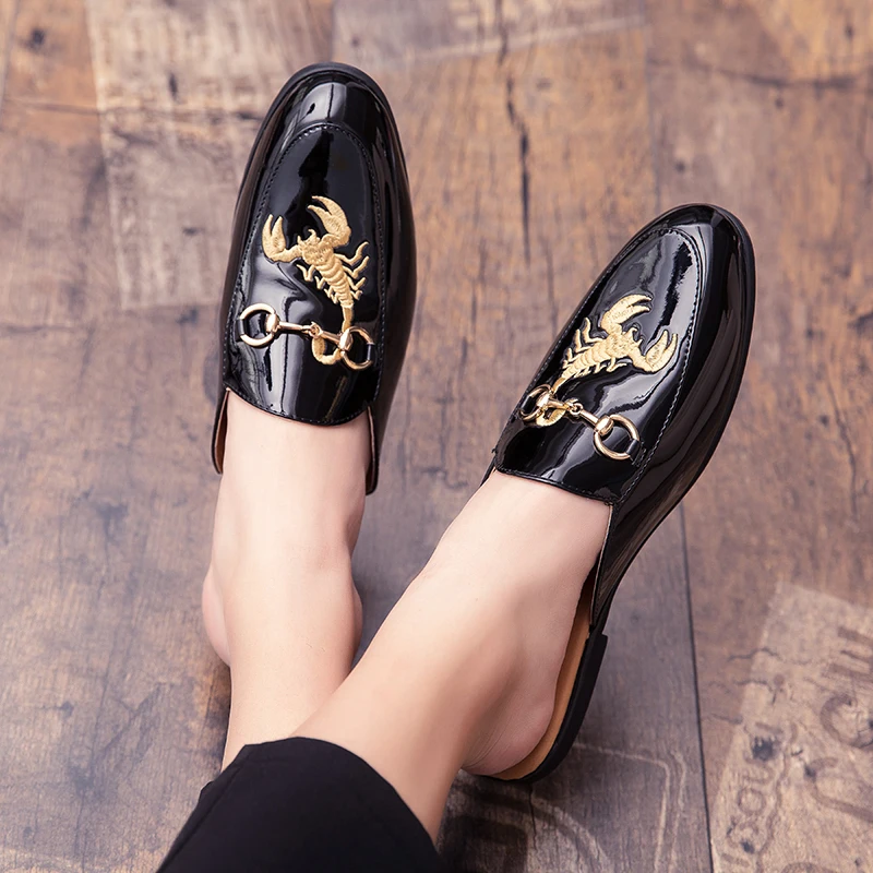 

Outdoor men's breathable half shoes men's skates brand designer Italian men's casual shoes popular Italian casual slippers 38-44