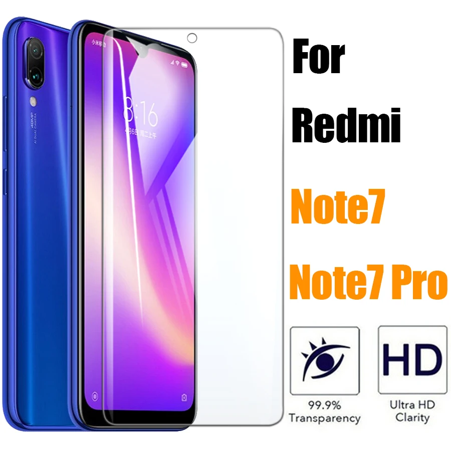 Protective glass on for xiaomi redmi note7 pro screen protector red mi note 7 armor cam tempered glas 7pro buy redmy rdmi mat 9h