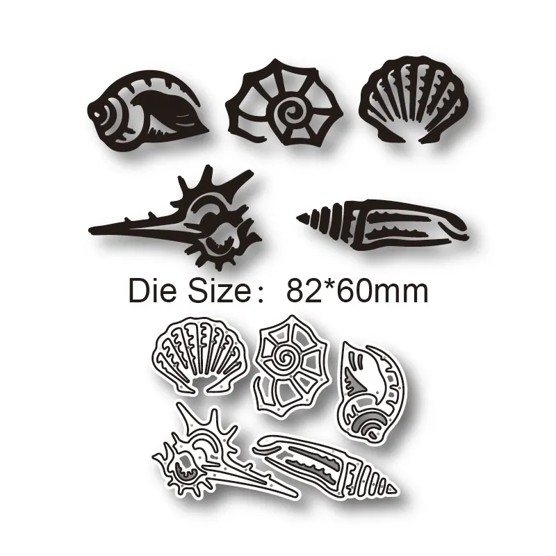 Раковины новые штампы 2021 слоев металлических фотоальбомов cdecoration diy card craft punch |