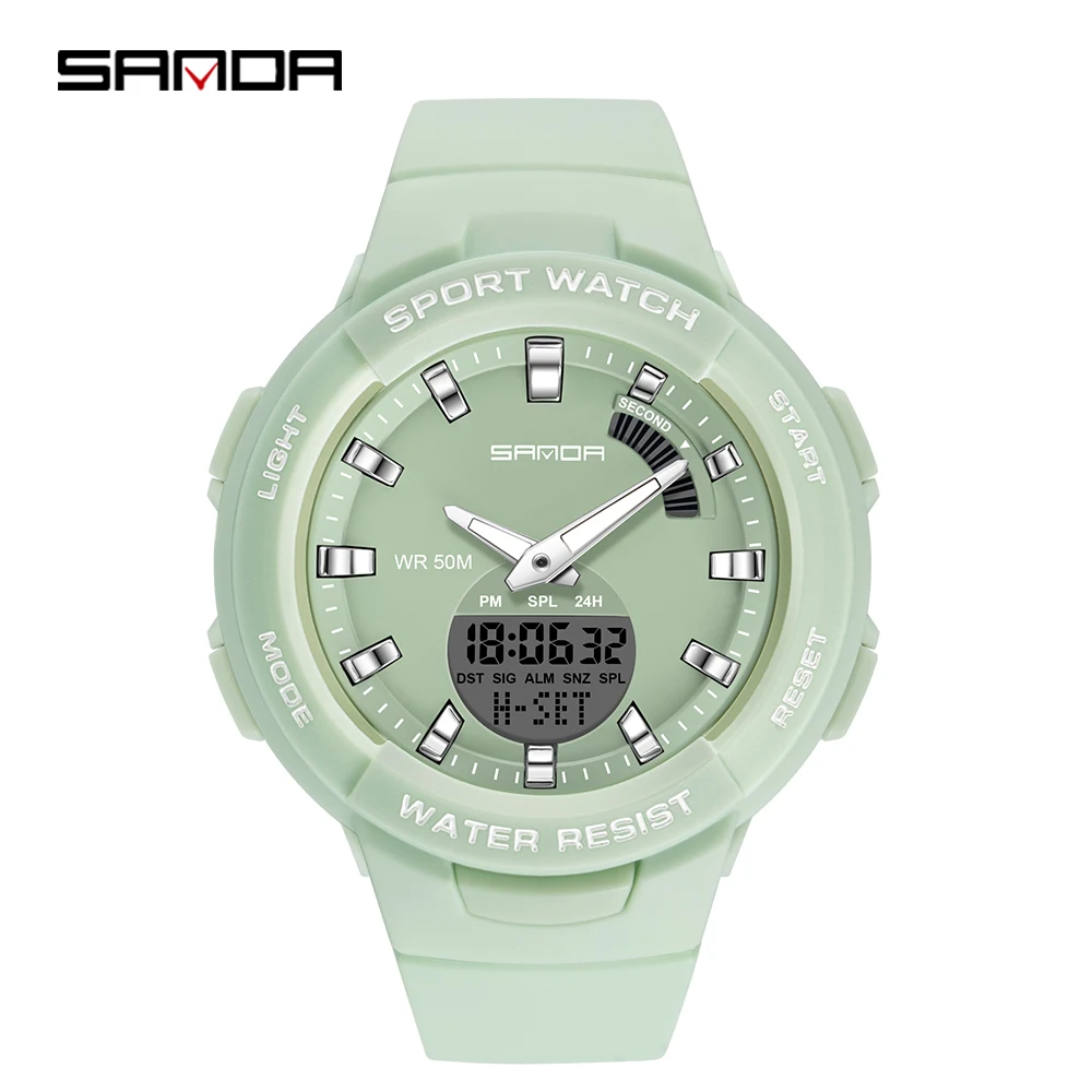 Часы наручные цифровые светодиодные для мужчин и женщин водонепроницаемые