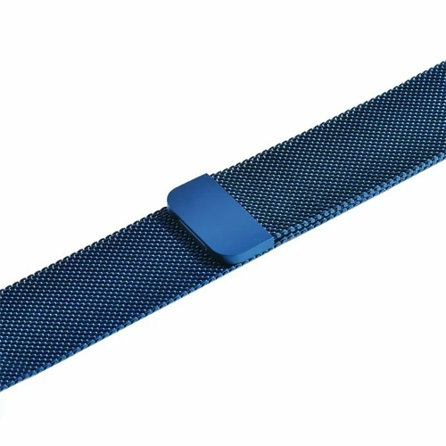 blue Ремешок для часов, Миланская петля, ремешок для apple watch 5/4/3 apple watch band 44 мм 40 мм, 42 мм, 38 мм, версия наручных часов iwatch из нержавеющей стали тканый магнитный ремешок для часов - Цвет ремешка: blue