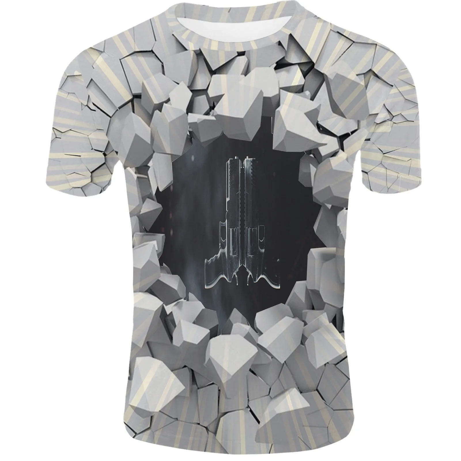 

Fashionable mens 3D Printed Whirlpool t shirts Harajuku graphic T shirt Summer fun short sleeve shirt Novelty T-shirts XXS-6XL