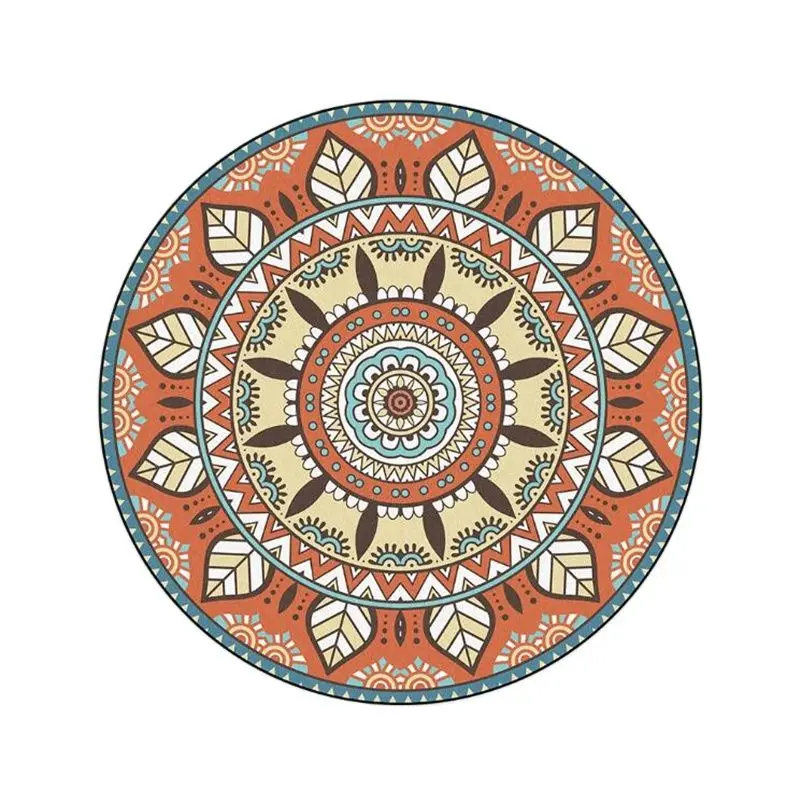 Креативные ковры из 100% полиэстера для гостиной круглый ковер с геометрическим