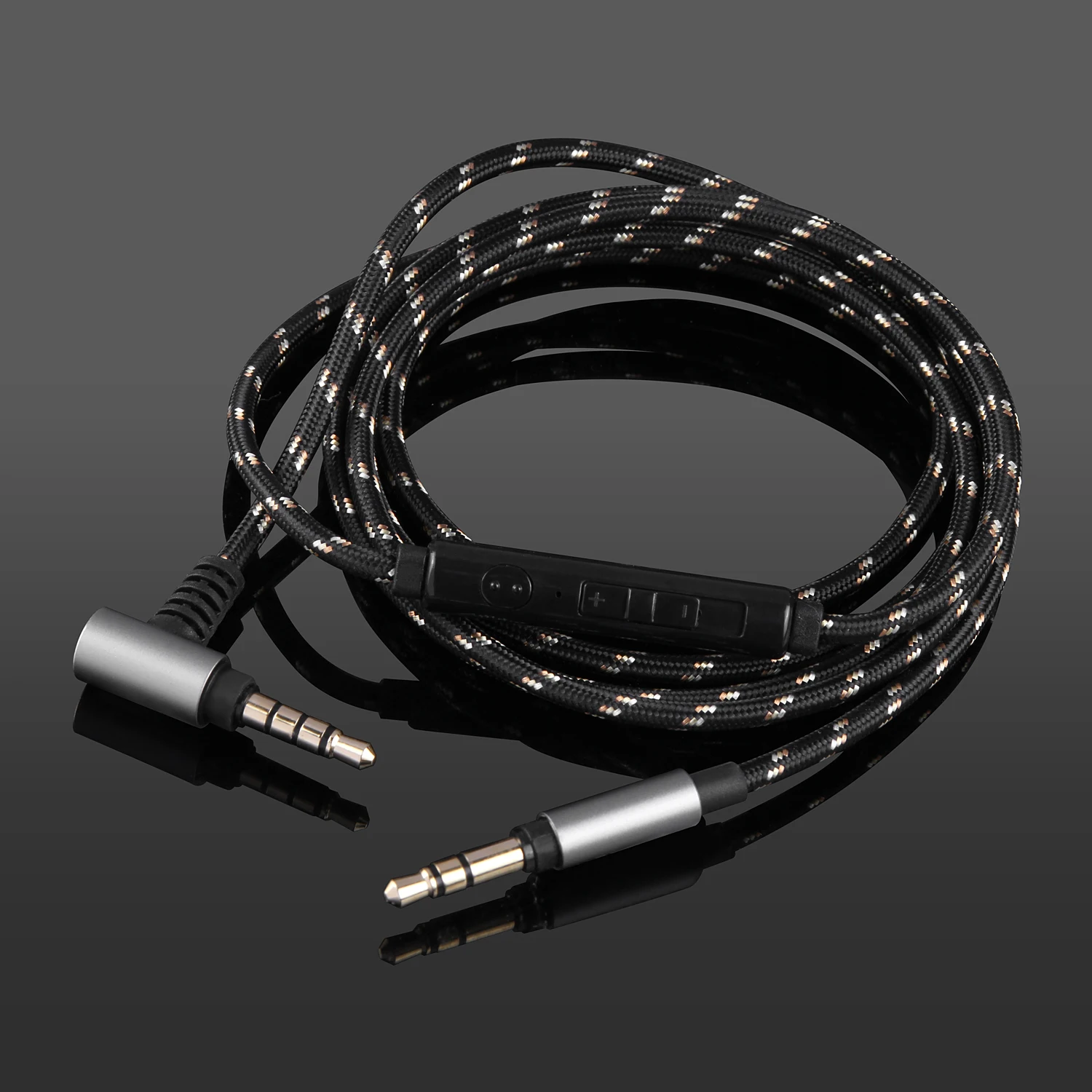 Аудиокабель OCC нейлоновый с микрофоном для наушников SONY MDR-1000X 100AAP 100ABN WH-CH700N H600A H810