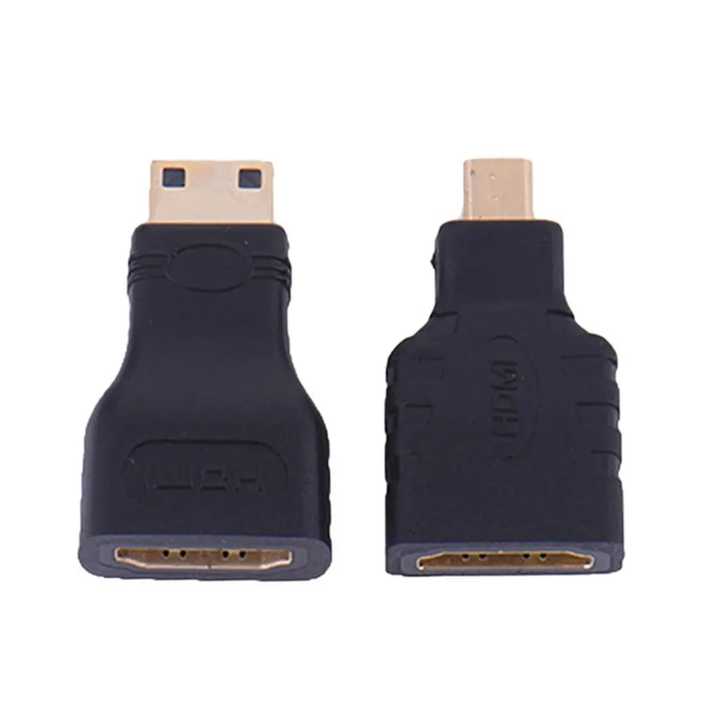 HDMI для Micro + Mini позолоченный конвертер HD разъем удлинитель адаптер видео ТВ Xbox 360 TV