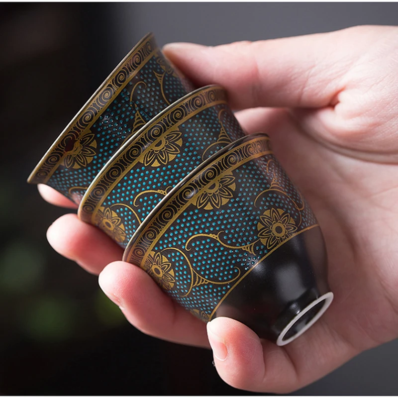 Китайский чайный набор кунг-фу керамический портативный один чайник четыре