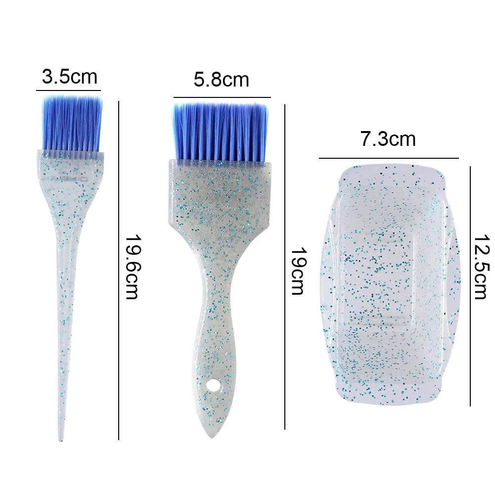 

Dyeing Hair Brush Bowl Set Pearlescent Professional Hair Coloring Cream Mixer Soft Comb Hair Tinting Brush Hairdressing Tools