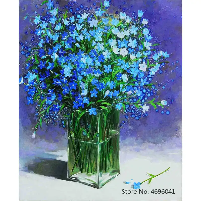 Картина по номерам рамки Раскраска домашний декор картины цветы ваза украшения