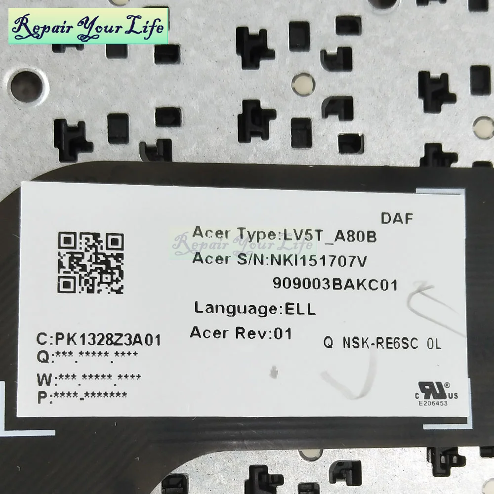 

US Notebook keyboard for Acer Aspire A315-33 A315-32 A315-41 A315-31 A315-53 51 laptop replacement keyboards English LV5T-A80B