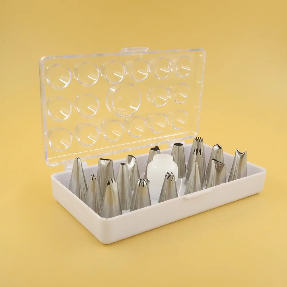 Бесшовный мундштук 304 18 комплектов для масла торта инструмент из нержавеющей