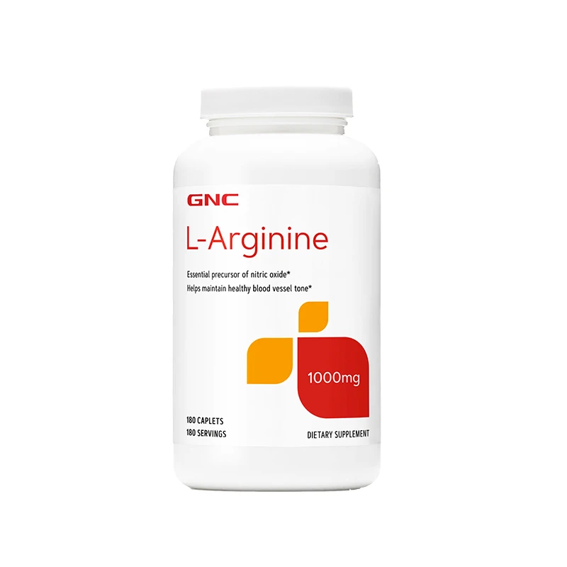 

Free shipping L-Arginine 1000 mg 180 capsules Helps maintain healthy blood vessel tone