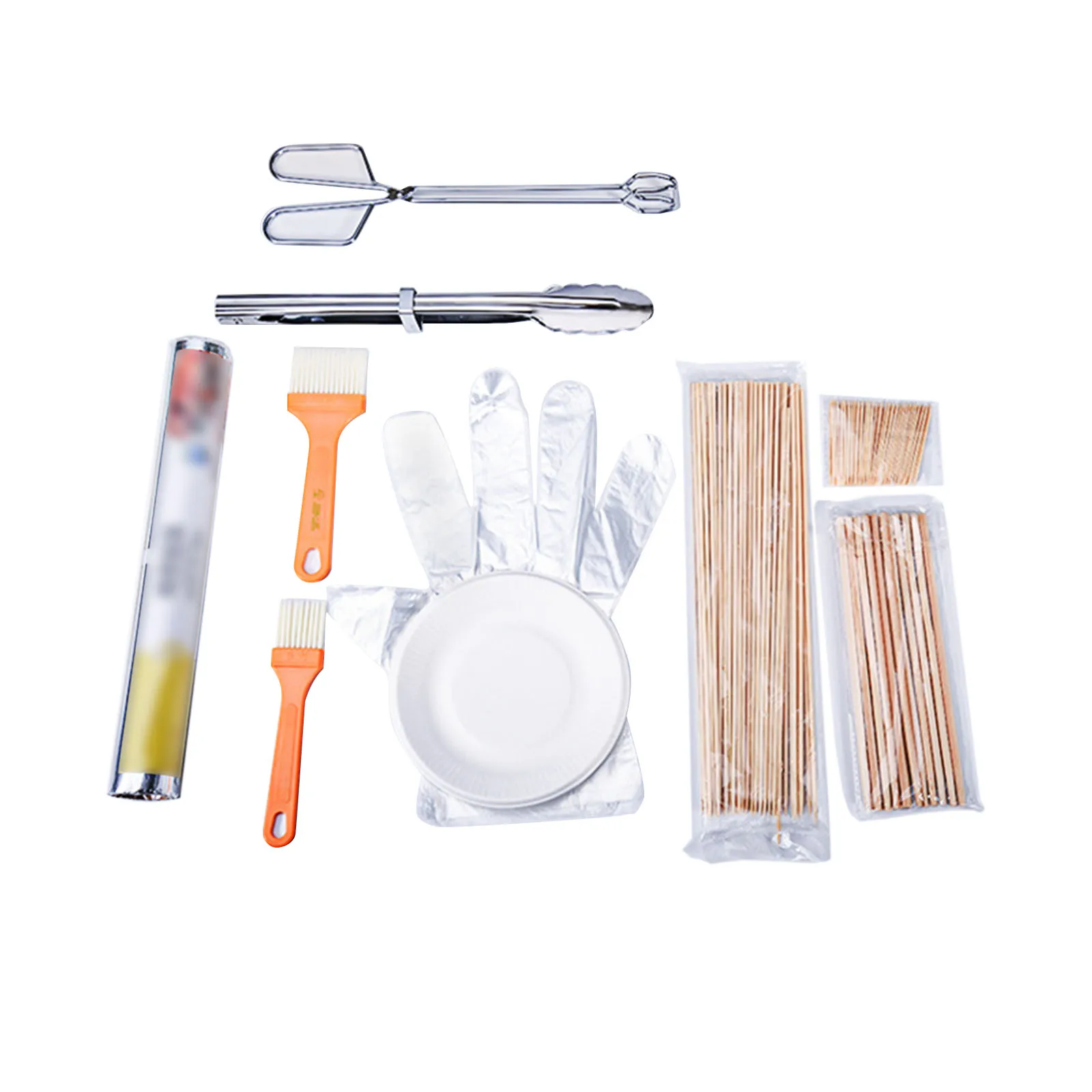 

Набор инструментов для барбекю на гриле для кемпинга, набор гриля из нержавеющей стали, аксессуары для гриля в подарок