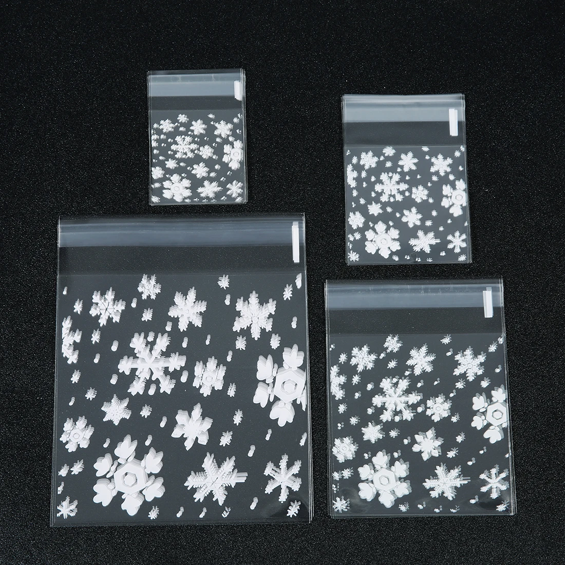 100 шт./лот прозрачные Снежинка из полиуретана с открытыми порами сумки чехол для