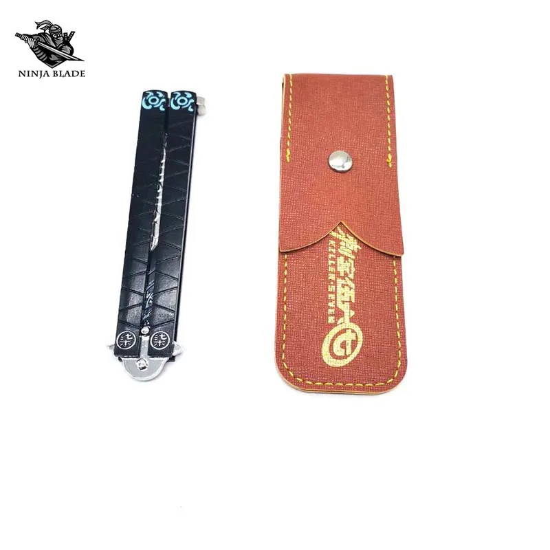 Ножницы семь человек нож-бабочка металлическая модель аниме балисонг тупое