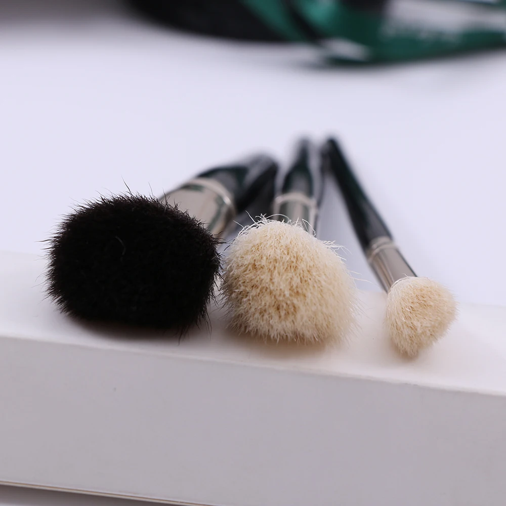 BEILI высокое качество черная маленькая Кисть для макияжа набор натуральный