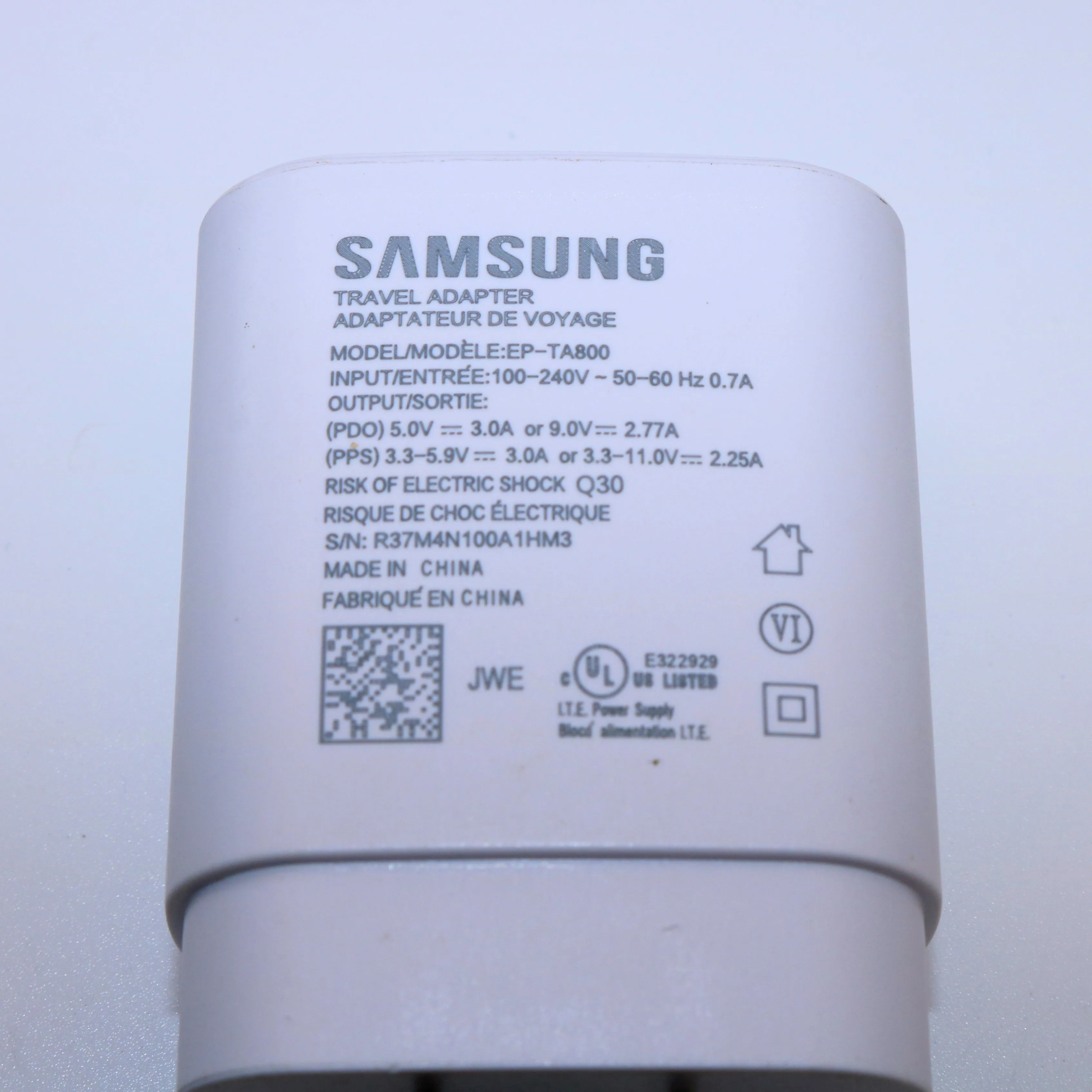 Оригинальное зарядное устройство для Samsung Galaxy Note 10 9 8 s9 S8 plus в А адаптивный