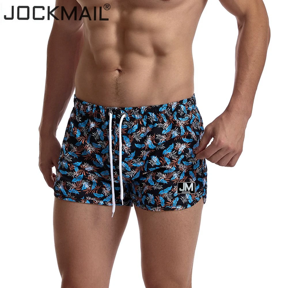 Мужские купальные шорты JOCKMAIL пляжные с радужным цифровым принтом пикантные для