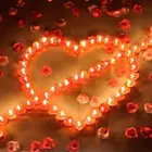 10 шт бездымного желе свечи романтические ароматерапевтические свечи любовь сердце свечи День Святого Валентина День Рождения Декор подарок Свадебная вечеринка