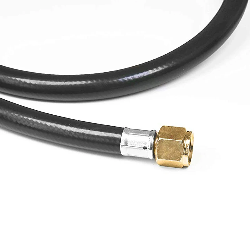 Регулятор высокого давления пропана 0-20 Psi с регулировкой и шлангом Qcc1/Type1 длиной 4 фута - подходит для горелки, печи для жарки индейки и копчения.