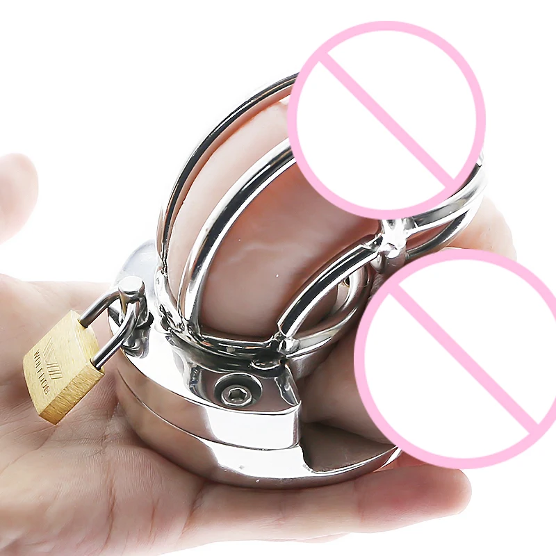 2 в 1 Пояс верности для мужчин с замком БДСМ секс-игрушки BS079