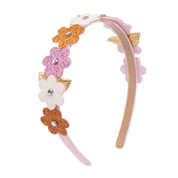 Повязка на голову детская эластичная с блестками и звездами|Аксессуары для волос