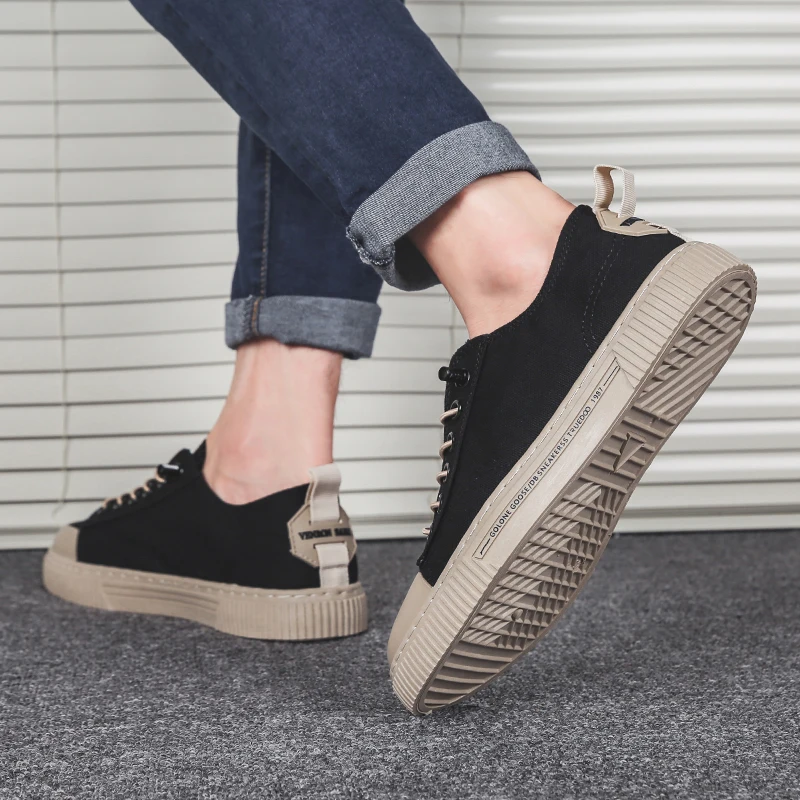 

2021 new spring and autumn men's shoes spring new canvas sneakers all-match trend sneakers Korean casual shoes