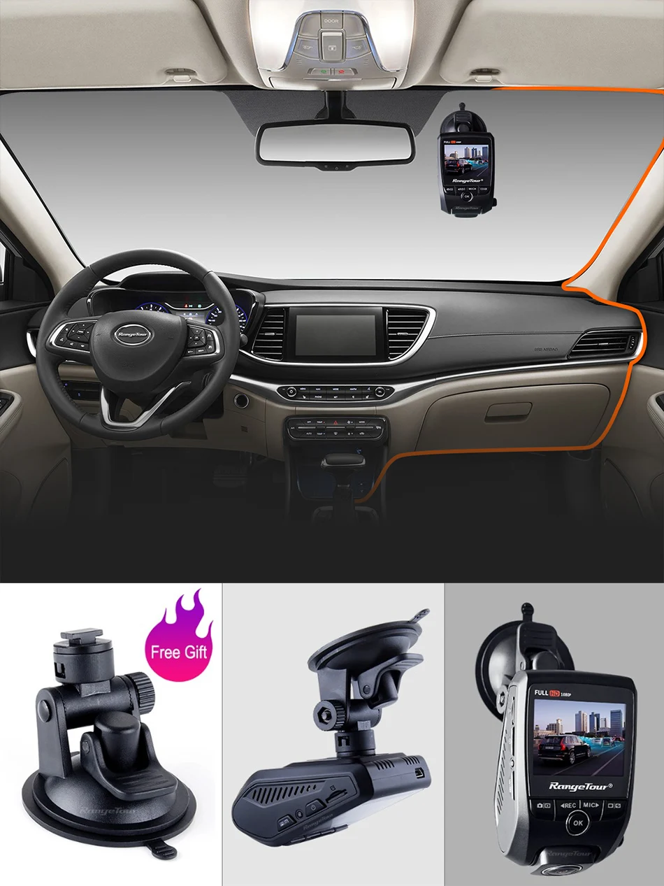 Автомобильный видеорегистратор 4K 2160P gps WiFi ADAS Dash Cam с двумя объективами 1080P+ 1080P автомобильная камера