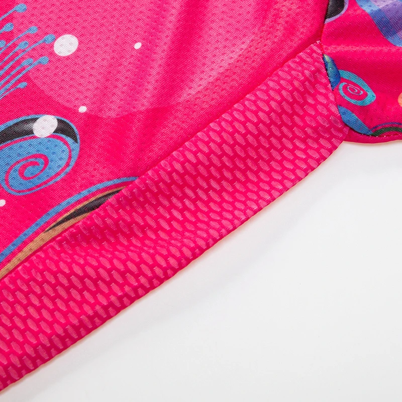 Женские велосипедные Джерси с длинным рукавом ярко розовые дышащие