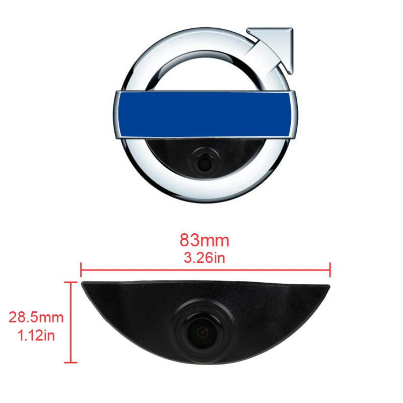 $89.60 HD Car CCD Front View Camera Night-Vision Parking Camera For Volvo SL40 SL80 XC60 XC90 S40 S80 C70 C30 V40 V50 V60 S80