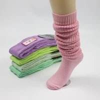 japan jk uniform loose socks colourful pink green anime cosplay women slouch socks girl student stocking leg warmers