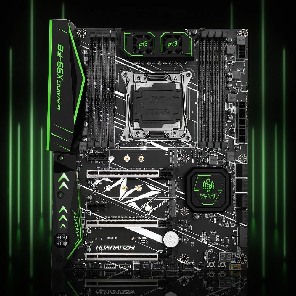 Материнская плата Huanzhi со слотом x99 F8 LGA 2011-3 USB3.0 nvme m.2 SSD совместима с памятью DDR4 reg ECC