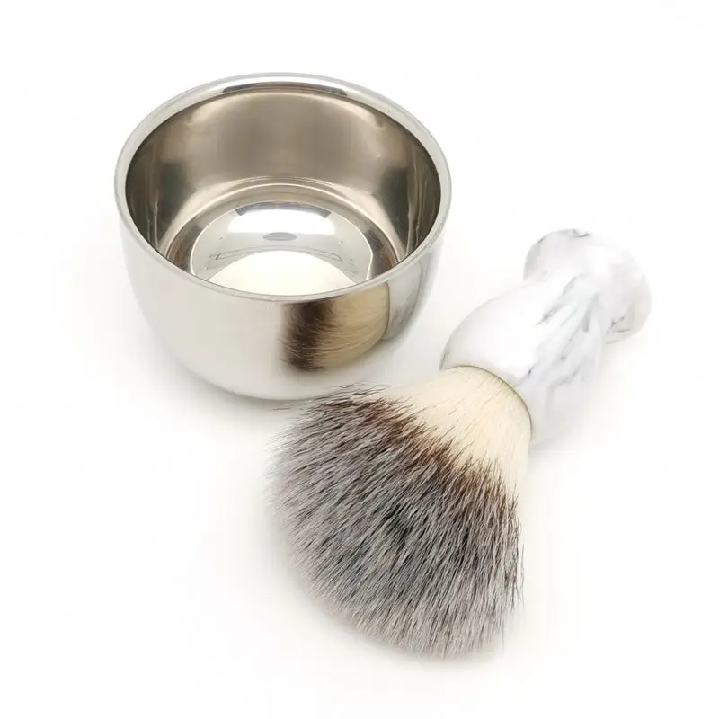 Набор синтетических бритвенных кистей TEYO с чашей для бритья идеально подходит