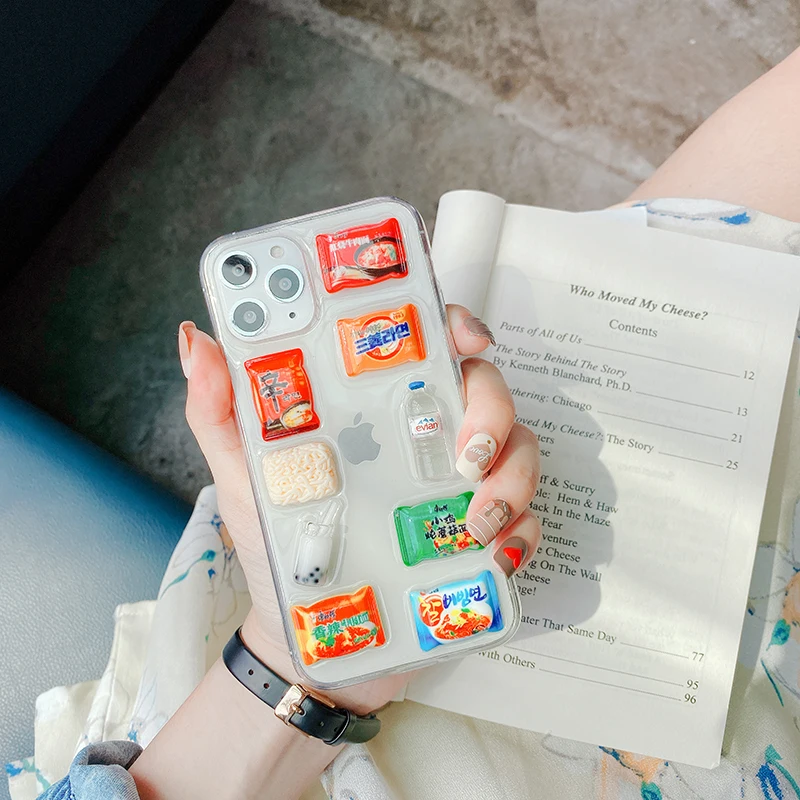 Новый Популярный чехол Ins для телефона с 3D изображением еды Iphone 7 мягкий