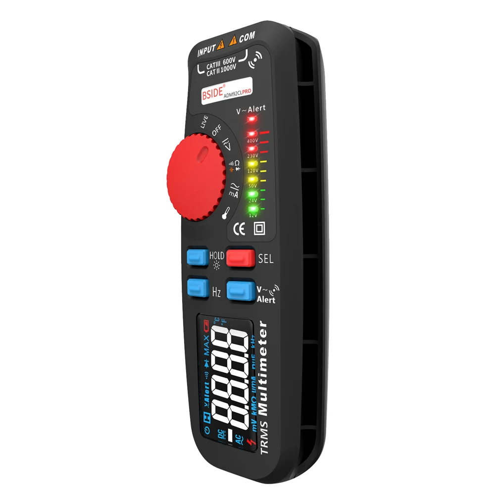 6000 отсчетов TRMS мультиметр AC/DC Напряжение Ток Сопротивление диод емкость