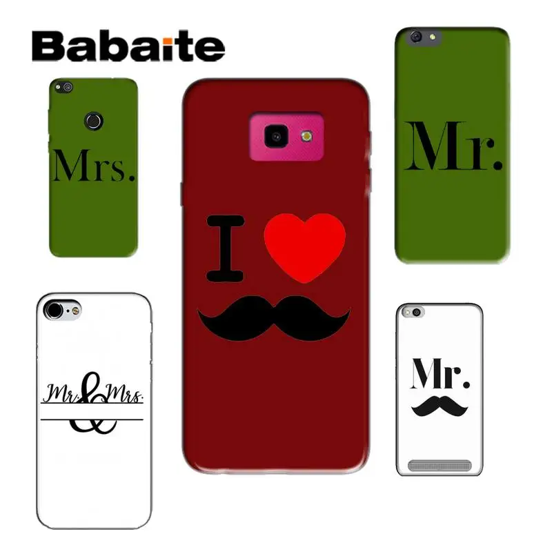 

Babaite Mr and Mrs Couple Phone Cover for samsungaNote10lite A81 01 11 31 huaweihonor8A 9X redmi9 note9 8A oppoReno2 3pro ace