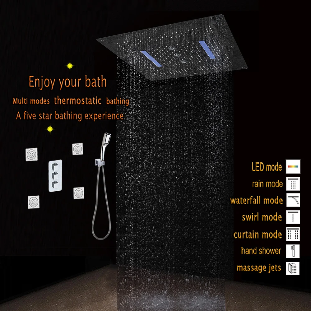 Набор для душа в ванной комнате скрытый термостатический смесительный клапан